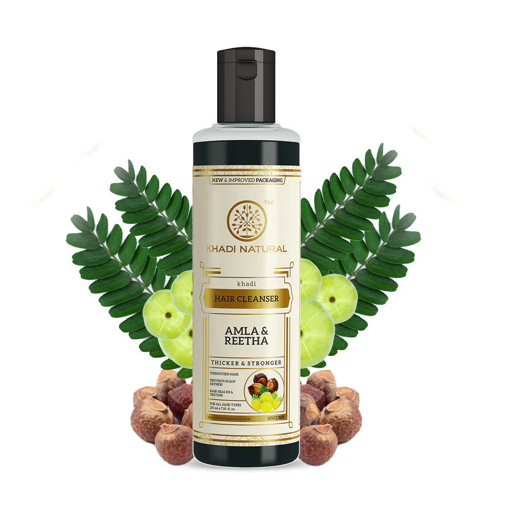 Khadi Natural Herbal Amla & Reetha Hair Cleanser - 210ml