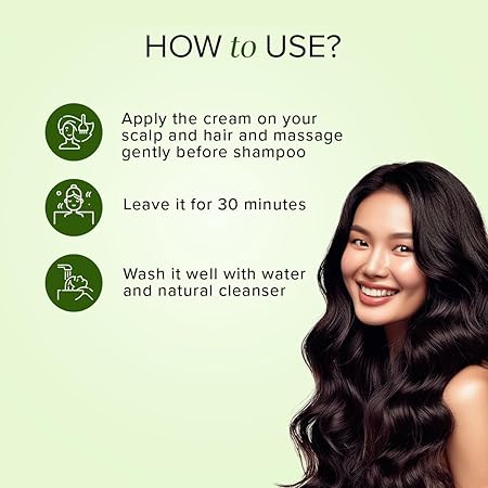 Khadi Natural Protein Hair Cream | Nourishes for Soft, Silky and Shiny Hair | Paraben, SLS Free | 150g