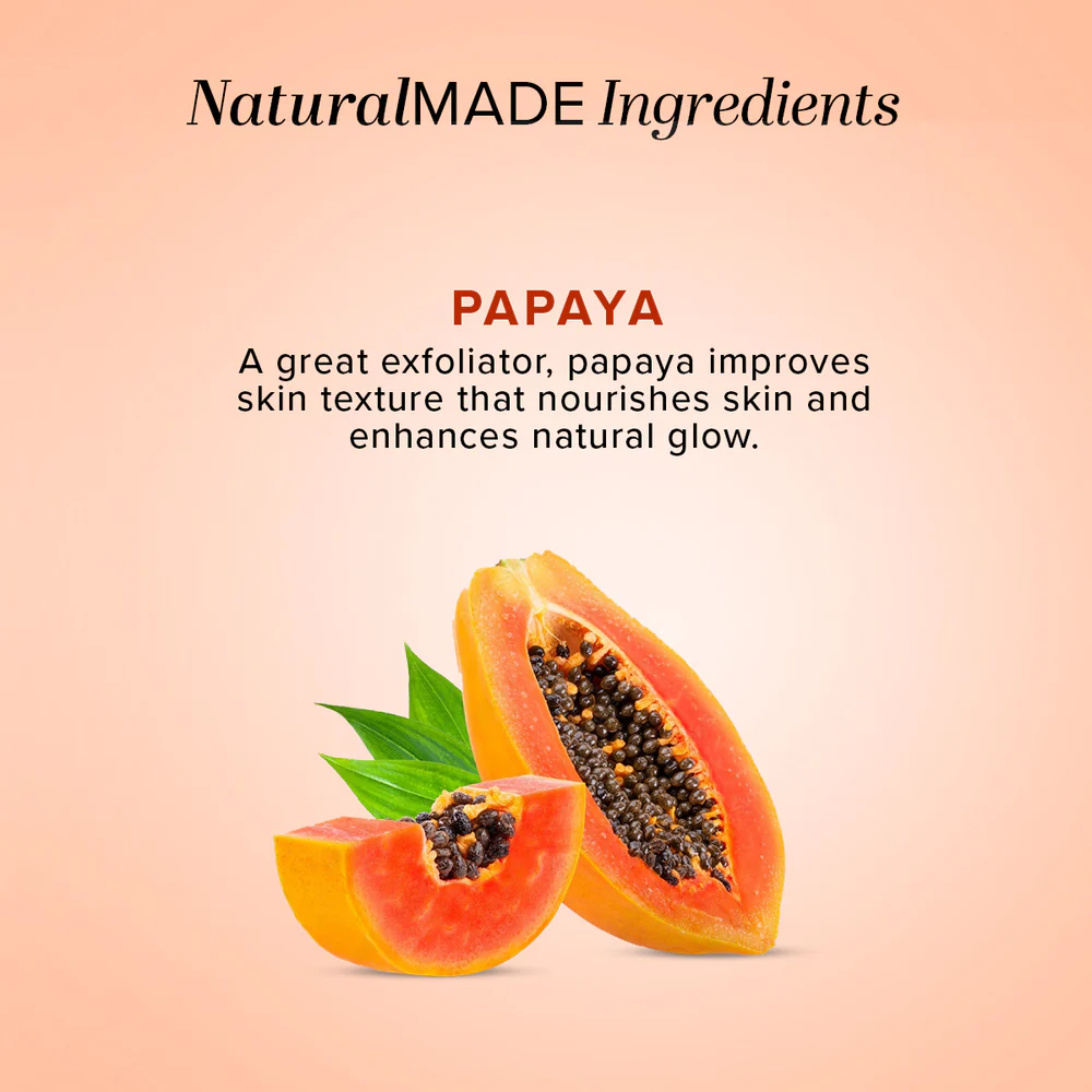 Khadi Natural Papaya Face Wash SLS & Paraben Free - 100gm
