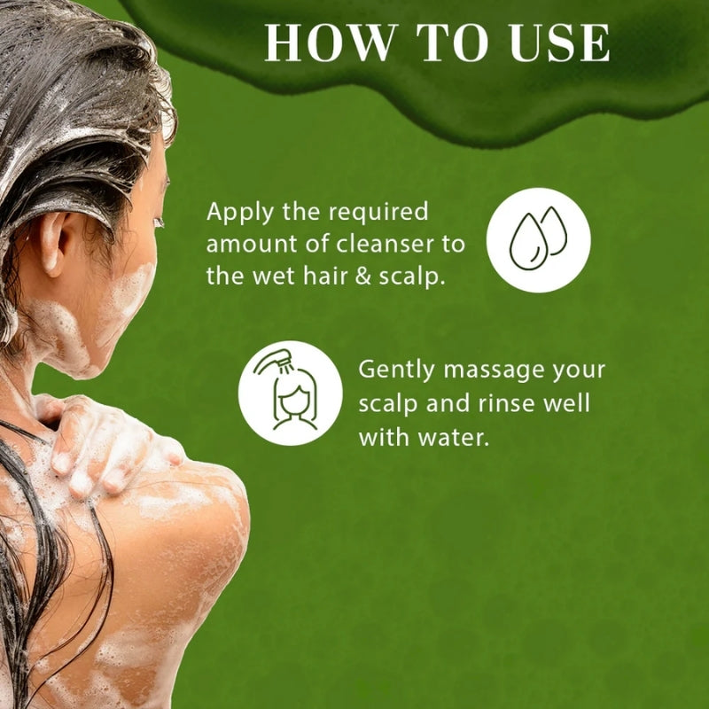 Khadi Natural Amla & Bhringraj Hair Cleanser-SLS/Paraben Free Combo Pack of 2 - 210ml each